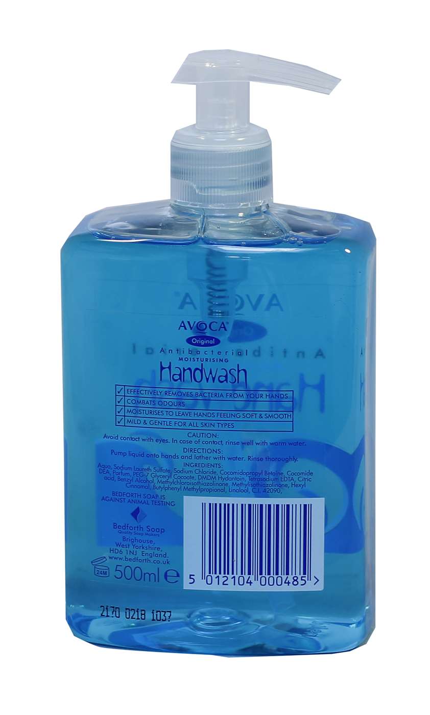 Avoca Antibacterial Hand Soap 500ml (Pack of 6)