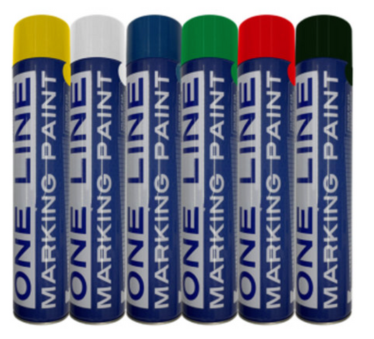 Line Marking Aerosol Spray Paint - (Pack of 12 x 750ml)